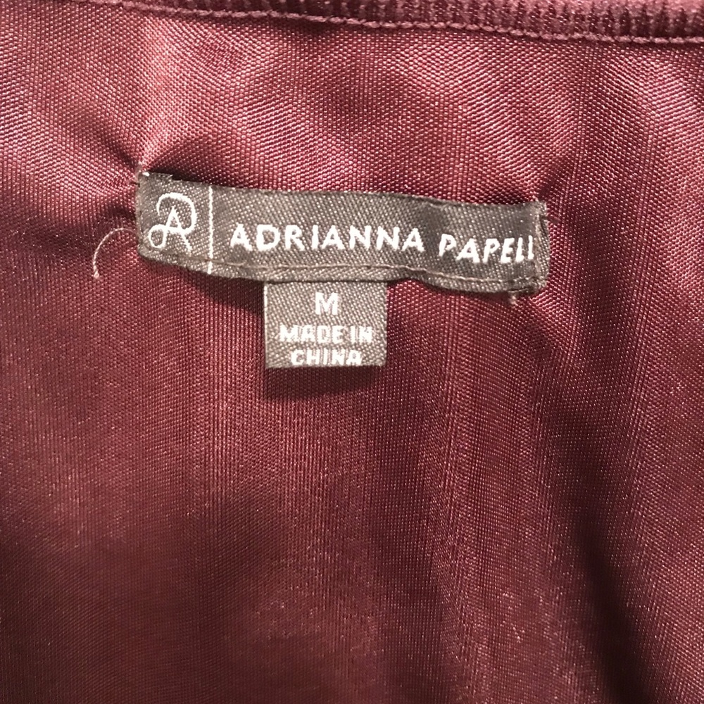 Adrianna Papell Maroon Dressy Top - Picture 7 of 8